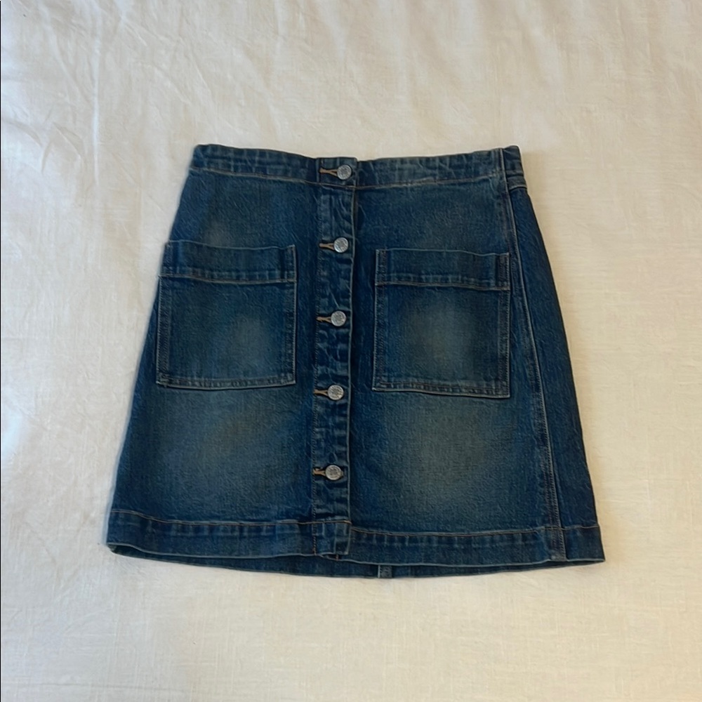 Lucky Brand Denim Button-Front Skirt